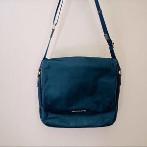 Michael Kors Navy Blue Nylon Messenger Bag